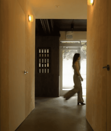 Studio hallway reference frame