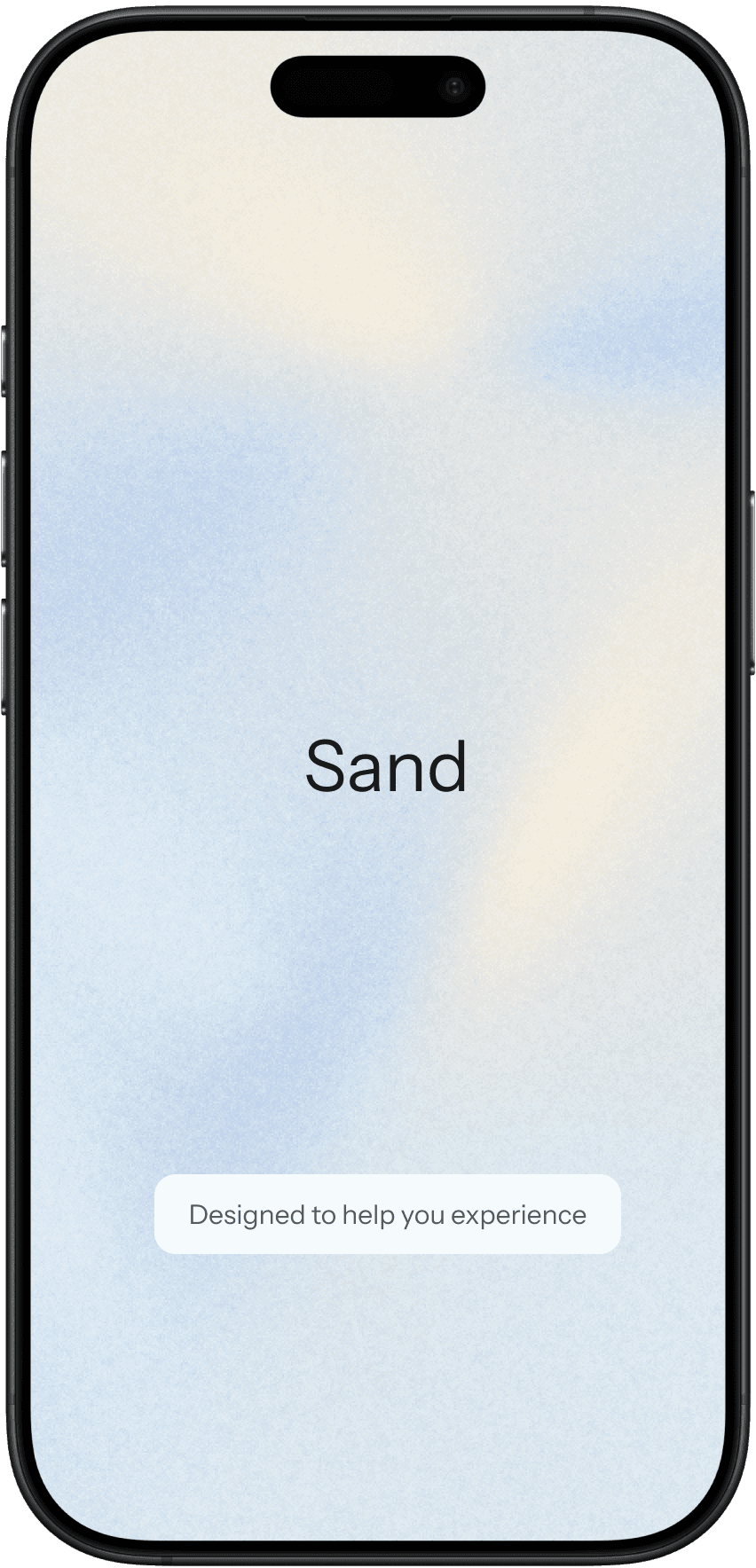 Sand app splash screen
